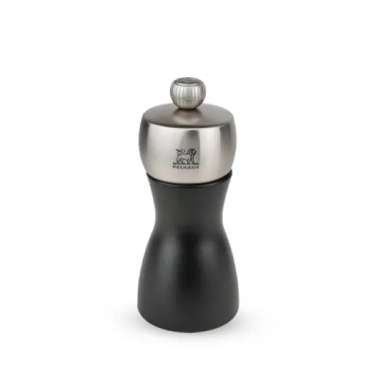 Peugeot | Fidji Pepper Mill, Wood/Stainless, Black, 12 cm - 5 in image {2}