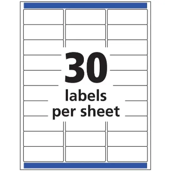Avery Clear Easy Peel Mailing Labels Inkjet 1 x 2 5/8 300/Pack 18660 image {4}