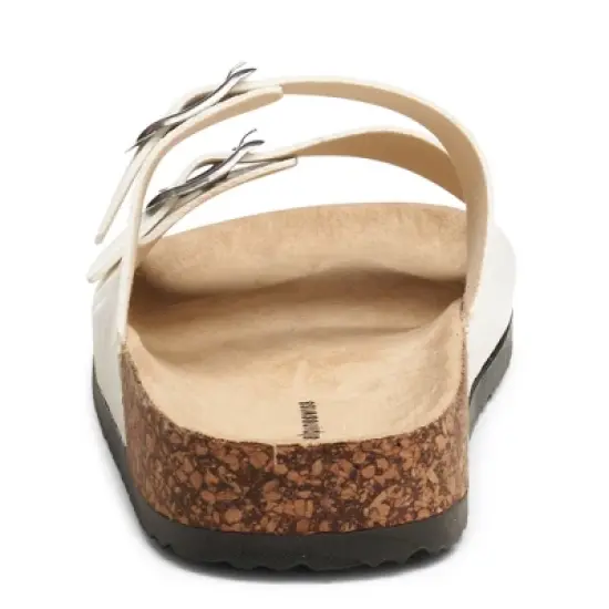 Alpine Swiss Womens Casual Double Strap Slide Sandals image {1}