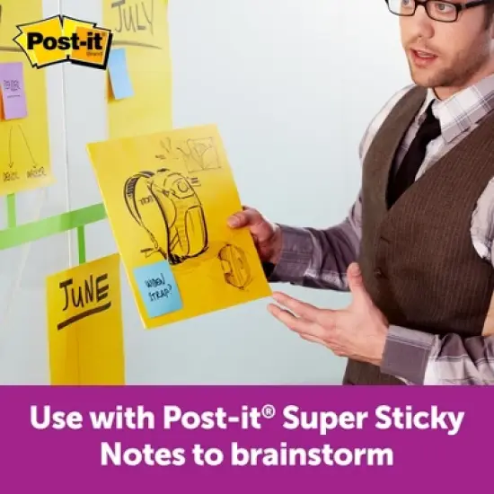 Post-it&reg; Super Sticky Big Note, 11 in. x 11 in., Yellow, 30 Sheets/Pad, Pack of 3 image {6}