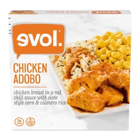 Evol Plated Meals Frozen Adobo Chicken with Elote Corn - 11.5oz image {6}