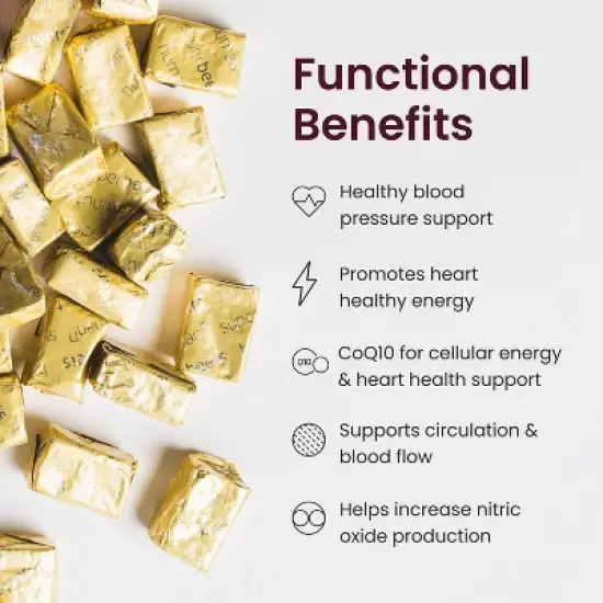 SuperBeets Heart Chews Advanced with CoQ10 - Acai Berry - 60ct image {1}