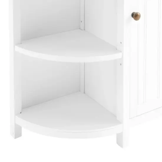 Dover Deluxe Storage Cabinet with Shelving White - Alaterre Furniture image {6}