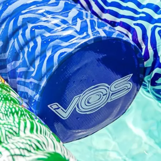 VOS Mega Foam Pool Wavy Noodle Effusion (KOVO Blue), Premium & Big, Super Soft Pool Noodle image {3}