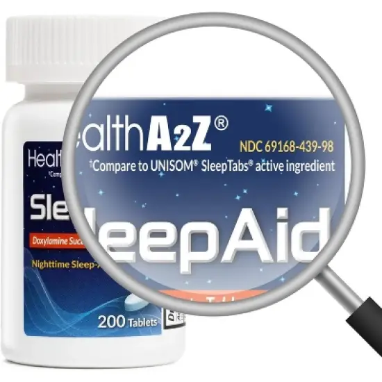 HealthA2Z &ndash; Sleep Aid Doxylamine Succinate 25 mg &ndash; 200 Tablets image {2}