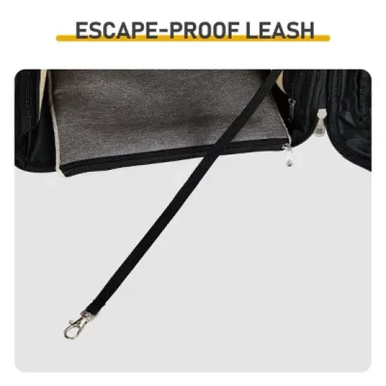 Munora - Expandable Pet Carrier Backpack - Front & Back Extension - Breathable Mesh Travel Pack for Small Dogs/Cats up to 26 lbs image {5}