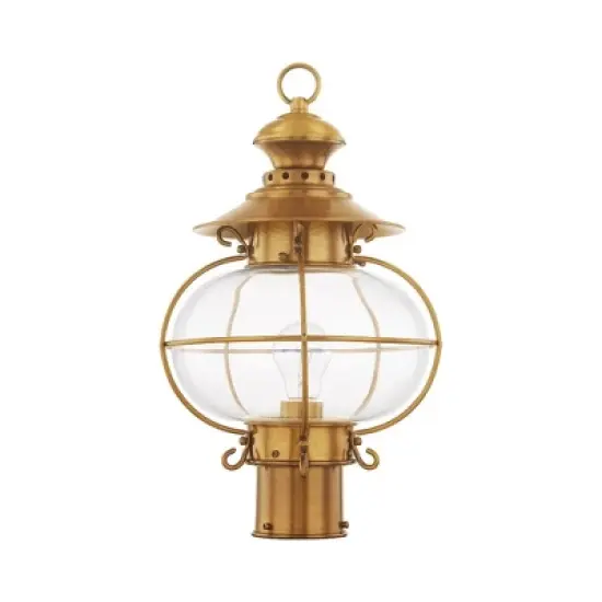 Livex Lighting Harbor 1 - Light Post Light in  Flemish Brass image {2}