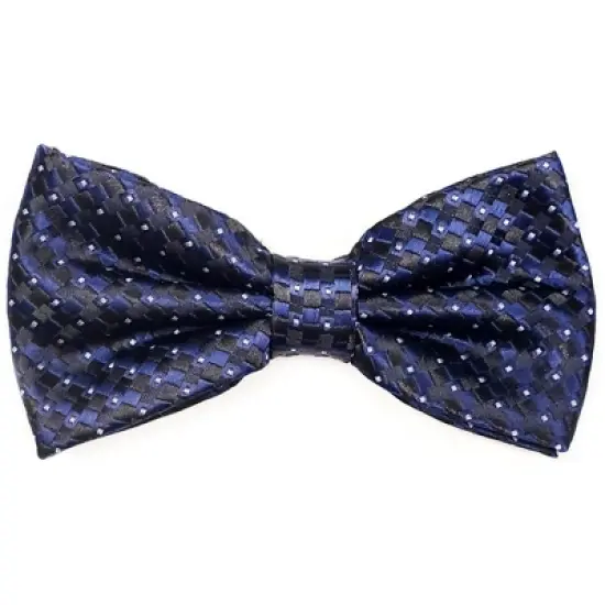 Men's Plaid Pre-tied Adjustable Length Bowtie - Formal Tuxedo Solid Color image {6}