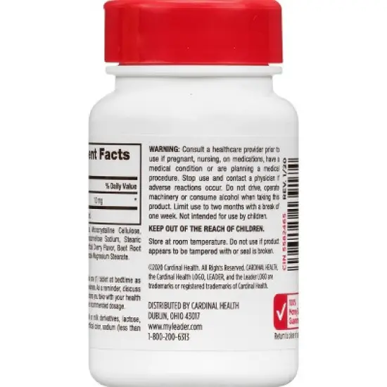 Leader Tablets 10 mg Melatonin 60 ea image {2}