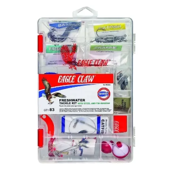 Eagle Claw Freshwater Tackle Kit, 80 Piece image {1}