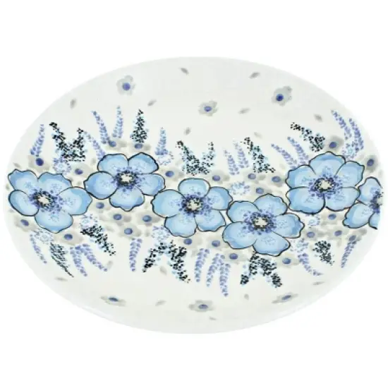 Blue Rose Polish Pottery Zaklady Dessert Plate image {11}