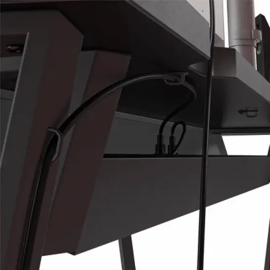 Genesis Gaming L Desk with CPU Stand Black - Ntense image {5}