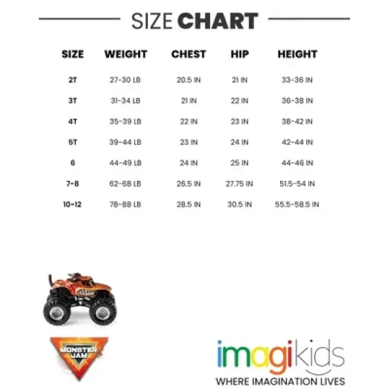 Monster Jam Grave Digger El Toro Loco Mohawk Warrior Maximum Destruction Monster Truck T-Shirt Toddler to Big Kid image {4}