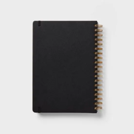 Twin Wire 7"x10" Planner Black leatherette - up&up&trade; image {3}