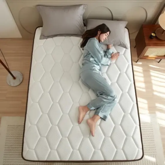 CSBDHOME 12 Inch Hybrid Mattress in a Box with Memory Foam, Strong Edge Support, Medium Firm image {4}