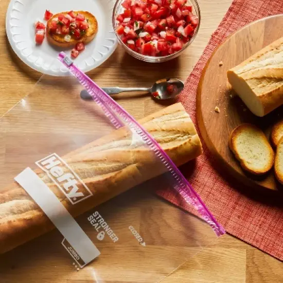 Hefty Jumbo Slider Storage Slider Bag - 12ct image {2}