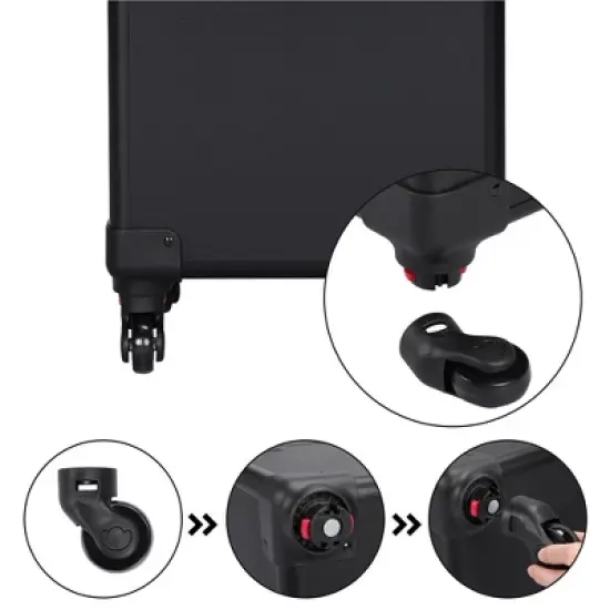 Yaheetech 4 in 1 Professional Makeup Train Case Aluminum Cosmetic Case image {6}