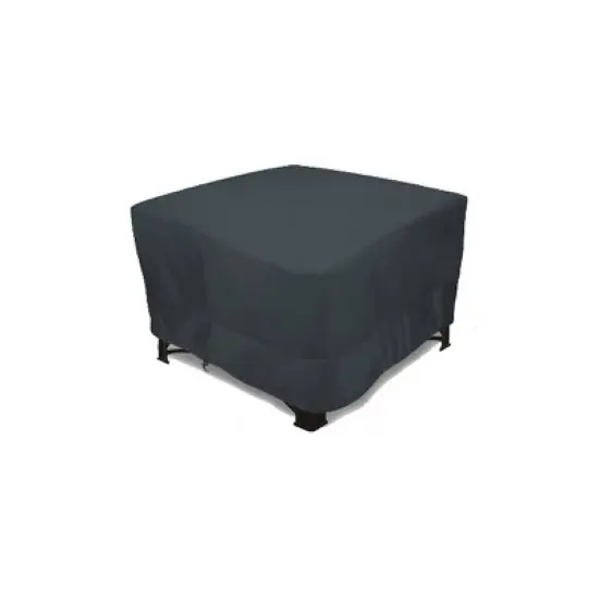 Eevelle 42" Meridian Square Table Fire Pit Cover Charcoal Gray image {9}