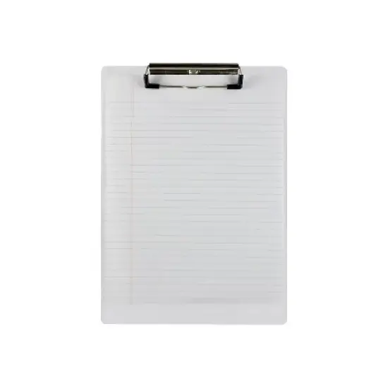 Saunders Acrylic Clipboard 1/2" Capacity Holds 8-1/2w x 12h Clear 21565 image {1}
