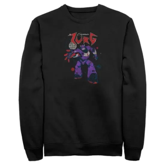 Men's Lightyear Emperor Zurg Distressed Sweatshirt image {3}