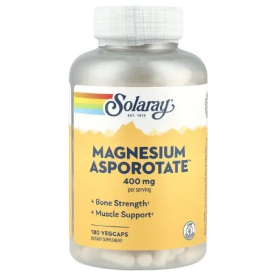 Solaray Magnesium Asporotate&trade;, 180 VegCaps (200 mg per Capsule) image {4}