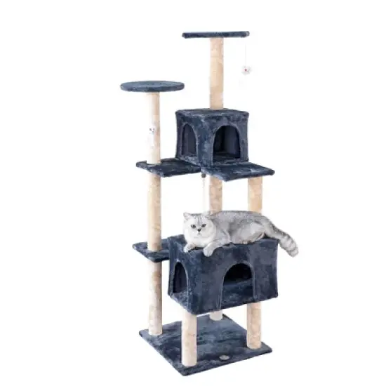 Go Pet Club 61" Kitten Cat Tree House F715 image {2}