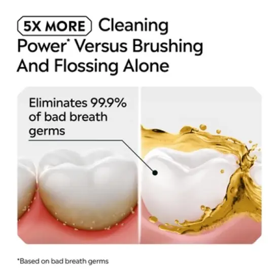 Listerine Original Antiseptic Mouthwash for Bad Breath & Plaque - 1L image {4}