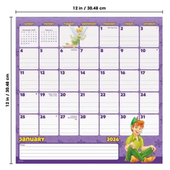 Disney 2026 Classic 12"x12" Family Calendar image {9}
