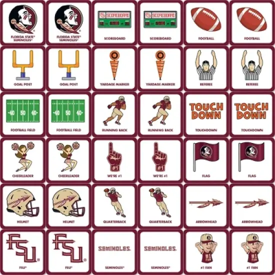 MasterPieces Officially Licensed NCAA Florida State Seminoles Matching Game for Kids and Families image {2}