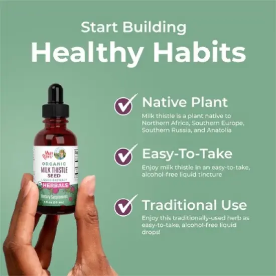 MaryRuth's Milk Thistle Drops, Org, 1 oz image {4}