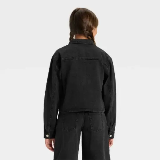 Girls' Denim Jacket - art class&trade; Black Wash image {1}