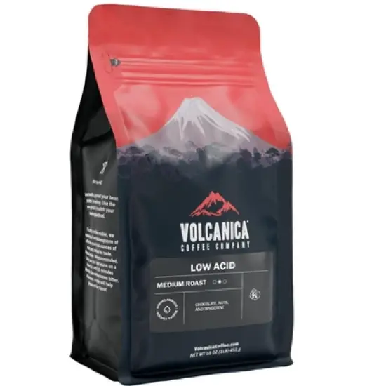 Volcanica Coffee, Low Acid Coffee, Fresh Roasted, Kosher, 16 oz image {1}