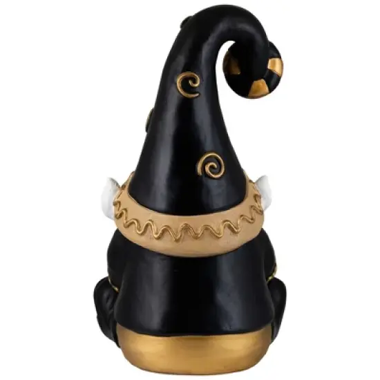 Northlight Gnome Holding Gingerbread Man Cookie Christmas Decoration - 13" - Black image {8}