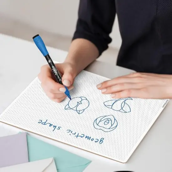 SCRIBBLEDO Dotted Grid 9&rdquo;x12&rdquo; Dry Erase Board image {5}