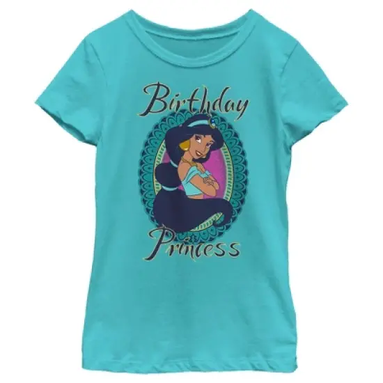 Girl's Aladdin Jasmin Birthday Princess T-Shirt image {3}