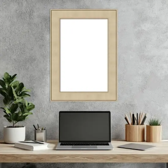 Amanti Art Classic Honey Silver Framed Dry Erase Magnetic Board image {6}