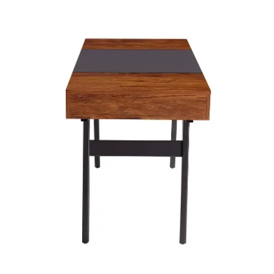 Expandable Modern Desk with Storage Mahogany - Techni Mobili image {5}
