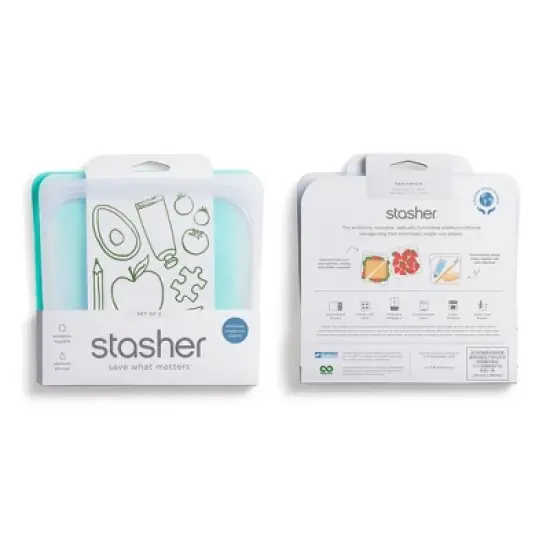 Stasher Reusable Bags Sandwich Set - 2pk image {2}