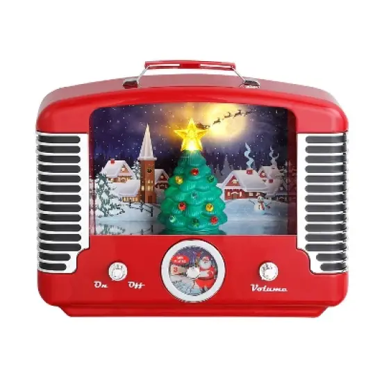 Mr. Christmas Nostalgic LED Retro Radio Musical Christmas Decoration image {3}