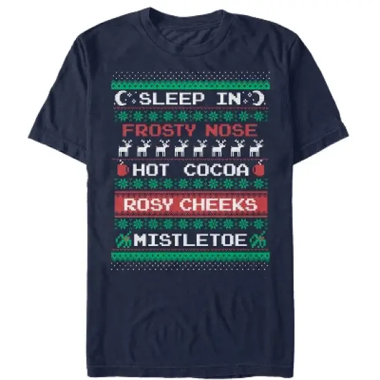 Women's CHIN UP Ugly Christmas Checklist Boyfriend Tee image {3}