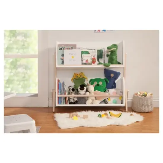 Babyletto Tally Storage and Bookshelf - White/Washed Natural image {1}