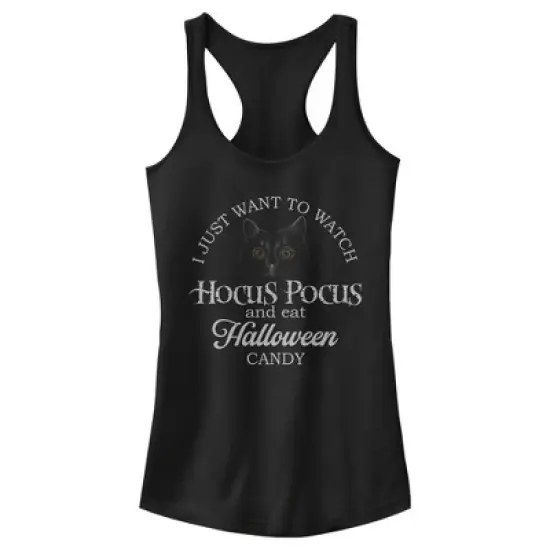 Junior's Disney Hocus Pocus Just Want to Eat Halloween Candy Racerback Tank Top image {3}
