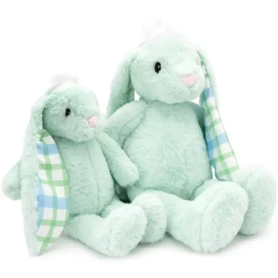 Plushible Green Plaid Eared Bunny image {3}