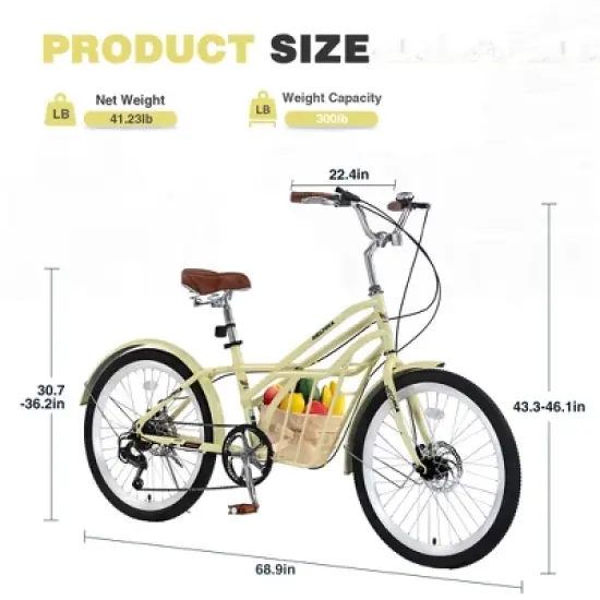 Aukfa 24-Inch Kids Bike for Boys 10+  Years Old - Steel Frame Bike with Training Wheels, Adjustable Seat and Dual Brakes image {2}