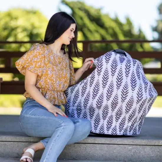 J.L. Childress 4-in-1 Multi-Use Cover Black Feathers image {5}