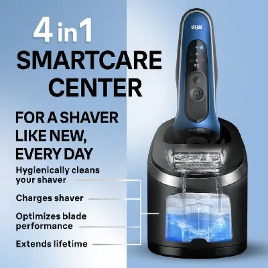 Braun Series 6-6172cc Rechargeable Wet & Dry Shaver + Smart Care Center image {6}