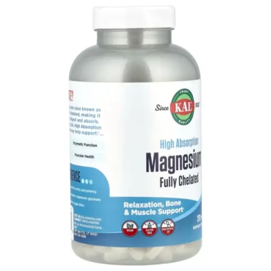 KAL Magnesium, Fully Chelated, High Absorption, 270 Tablets image {3}