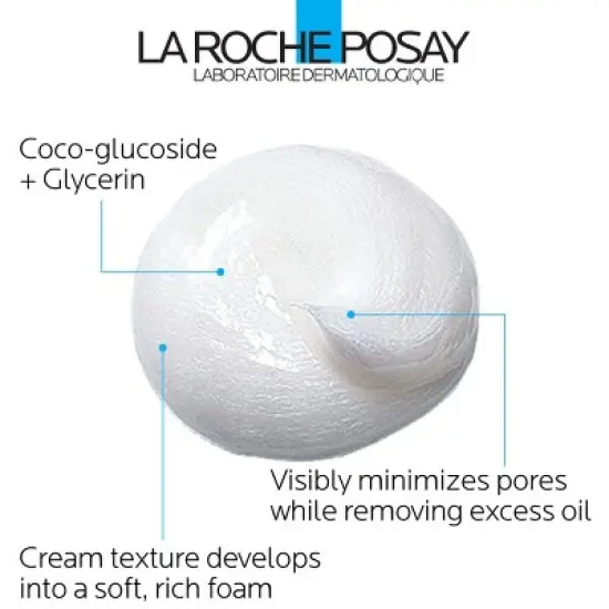 La Roche Posay Effaclar Deep Cleansing Foaming Cream Face Cleanser - Unscented - 4.2oz image {4}