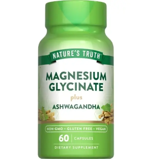 Nature's Truth Magnesium Glycinate with Ashwagandha | 60 Capsules image {7}