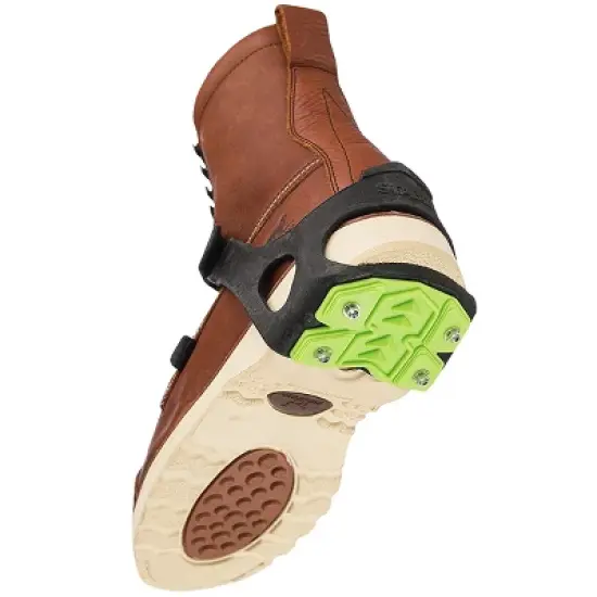 STABILicers Heel Removable Snow and Ice Traction Job Safety Cleats - Black/Green image {1}